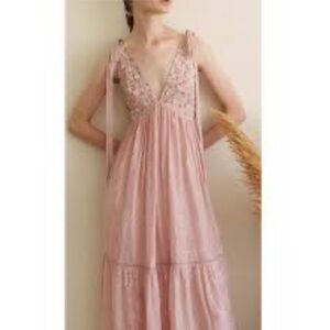 Pinnacle by Shruti Sancheti Pink Paisley Tiered Maxi